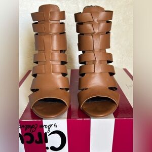 Circus by Sam Edelman York Brown Strappy Sandals